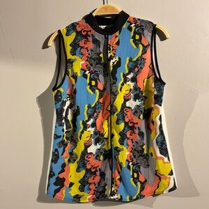 Fancy top with zipper